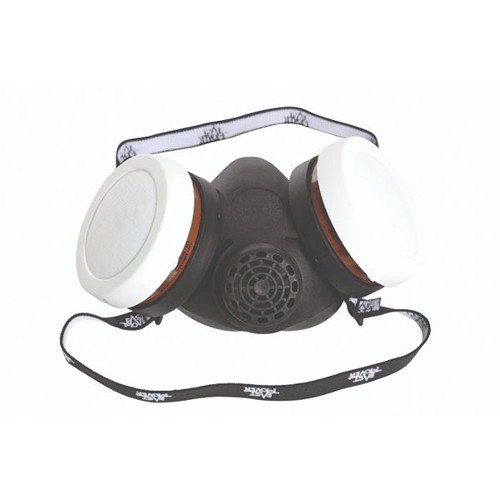 Half Face Mask Fitted with 2 A1P2 Cartridges