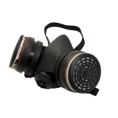 Half Mask Fitted With 2 x A1P3 Cartridge Filter