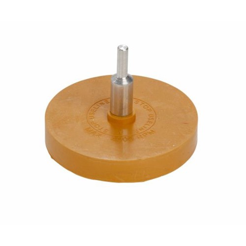 Eraser Rubber Wheel 84mm 5/16 Thread & 6mm Arbor