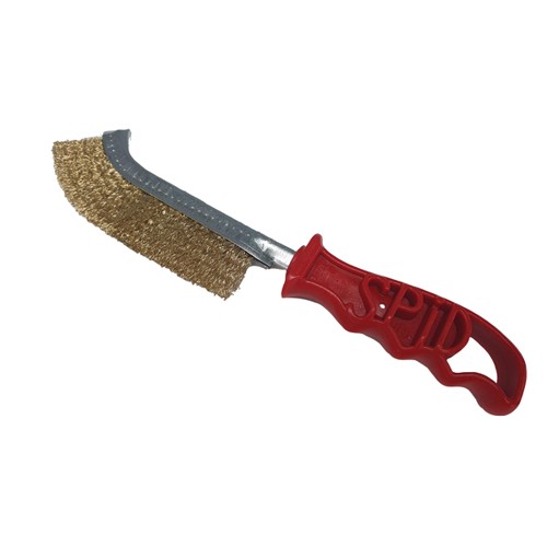 Brass Wire Brush with Plastic Handle