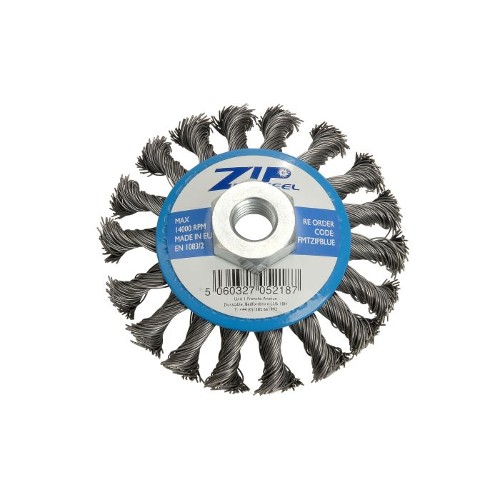 ZIP Wheel Blue Wire Brush