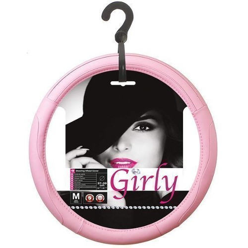 PINK FASHION STEERING WHEEL COVER