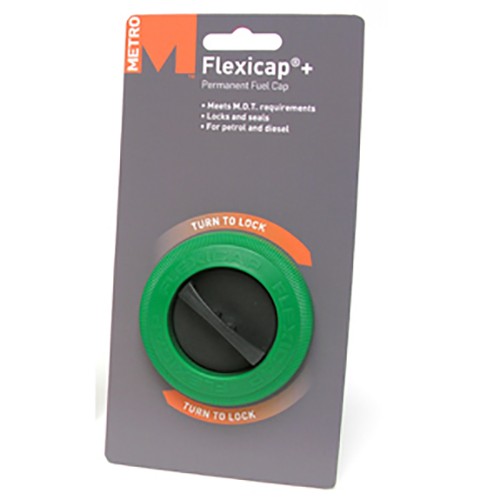 Flexicap+ Permanent Fuel Cap Black Locks Seals For Petrol Diesel