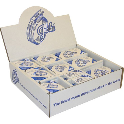 Jubilee Handy Pack 100 Hose Clips (Mild Steel Zinc Plated)
