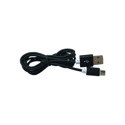 MICRO USB BRAIDED CABLE BLACK