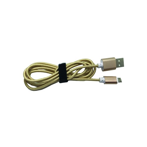 MICRO USB BRAIDED CABLE GOLD