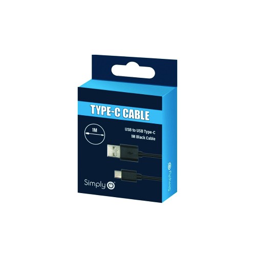 BLACK USB TYPE-C CABLE SAMSUNG S8 & S9