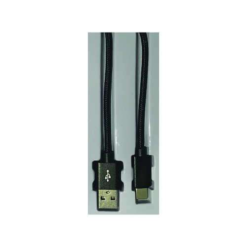 BLACK USB TYPE-C CABLE SAMSUNG S8 & S9 3.0 MTR.
