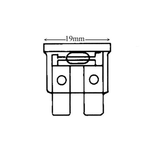 25 Amp Blade Fuse ( White ) 1 UNIT
