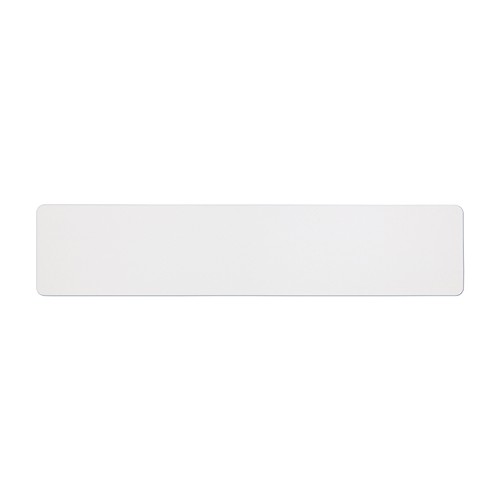 520x110mm - Oblong Plain - White Reflective - NO Euro/IRL