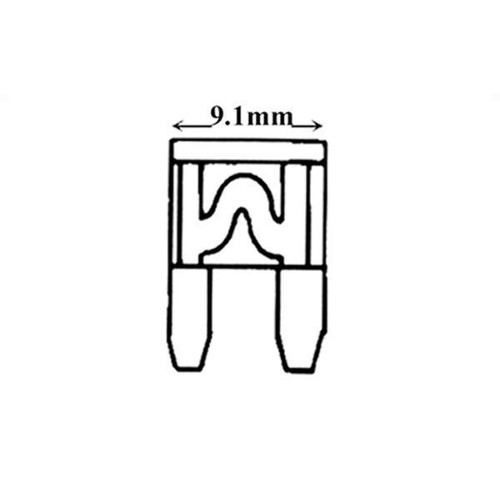 20 Amp Narrow Mini Blade Fuse ( Yellow )