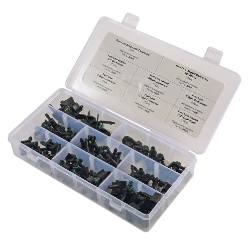 Assorted Popular Fuel Line Connectors (85 Pieces)