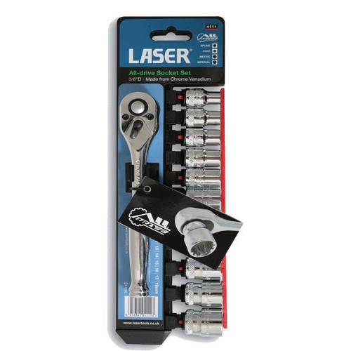 Alldrive Socket Set - 3/8"D