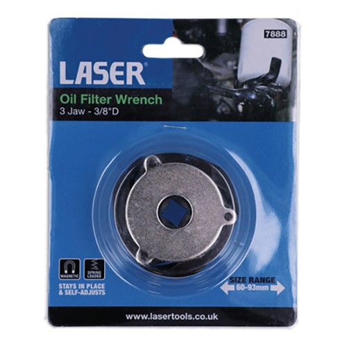 Three Jaw Oil Filter Wrench 60 - 93mm