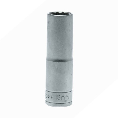 1/2" Deep Socket 12 pt Metric 16mm