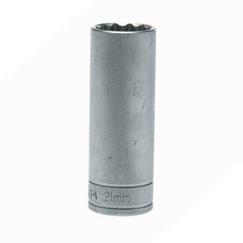 1/2" Deep Socket 12 pt Metric 21mm