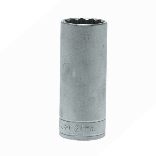 1/2" Deep Socket 12 pt Metric 24mm