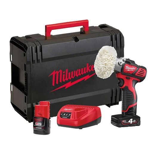 Milwaukee M12 12V Sub Compact Polisher/Sander with 2x Batteries
