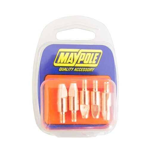 5x Welding Tips 1mm x 28mm MB25 & smaller 'NO-GAS' torches D