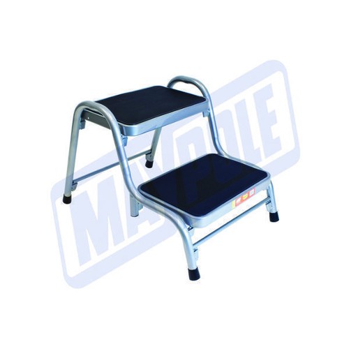 CARAVAN STEP - FLAT PACK DOUBLE STEEL (SILVER)