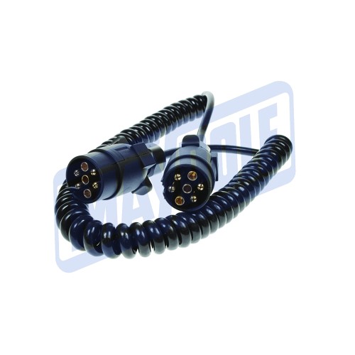 CONNECTING LEAD CURLY 2.5M 12N 2X7PIN PLUGS DP