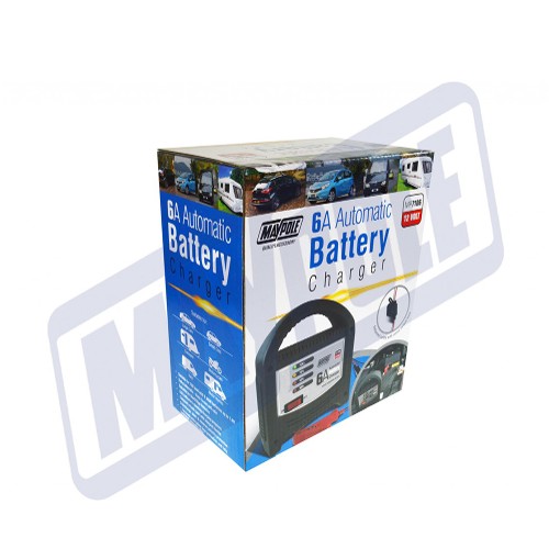 BATTERY CHARGER 6A 12V LED AUTOMATIC