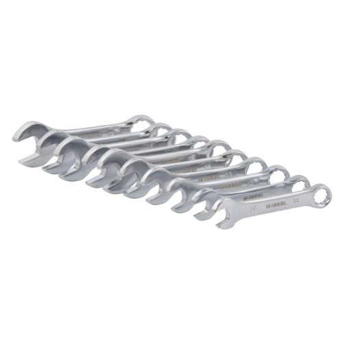 MCANAX 10 PC. STUBBY COMBINATION SPANNER SET