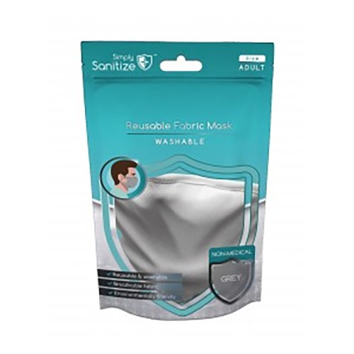 Light Blue Fabric Reusable Mask (1 Mask) (GB 18401)