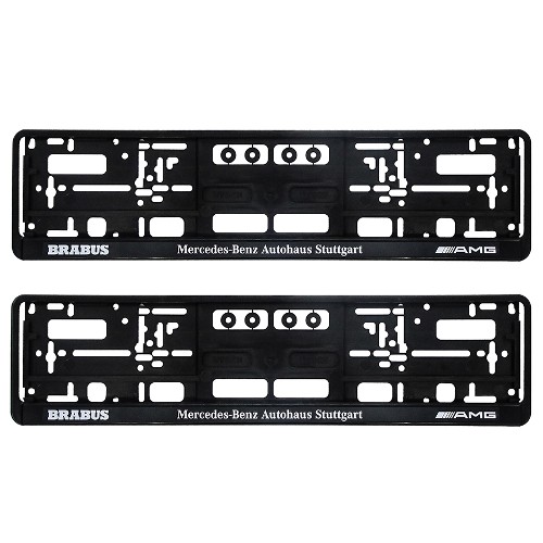 Mercedes - Brabus - AMG | Number Plate Surrounds | [2 ONLY]