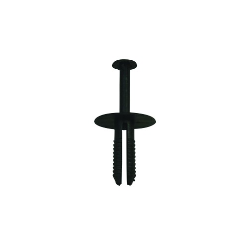 6mm Push Rivet - Black - Vauxhall/Opel/BMW/Universal (Pack of 8)