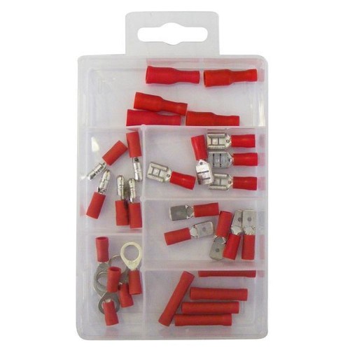 Pearl Mini Assortments Insulated Terminals - Red
