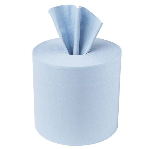 2 Ply Small Centrefeed Blue Paper Roll (Pack of 6)