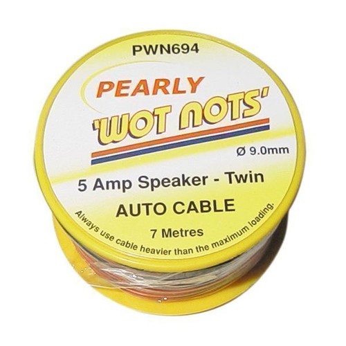 Wiring Cable Twin Core Red/Blk 5Amp x 7M Speaker Cable