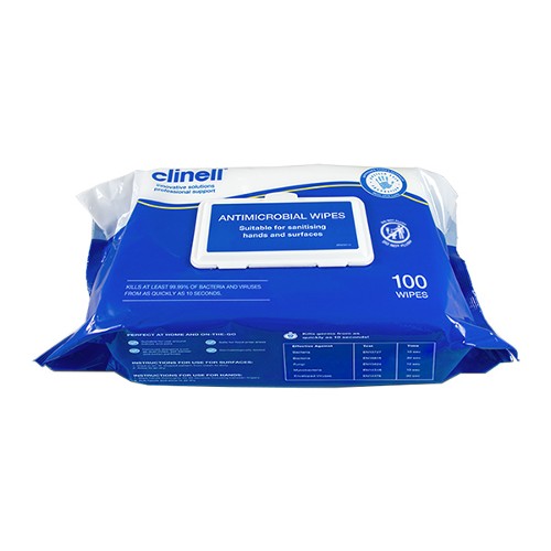 Antimicrobial Hand and Surface Wipes (Pack of 20)