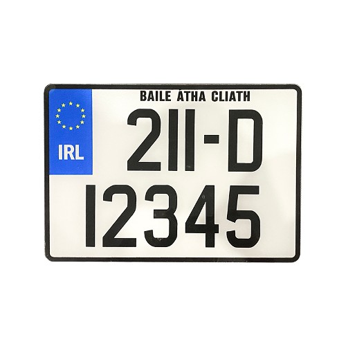 Irish Jeep Square - Plastic Plate (1x Plate)