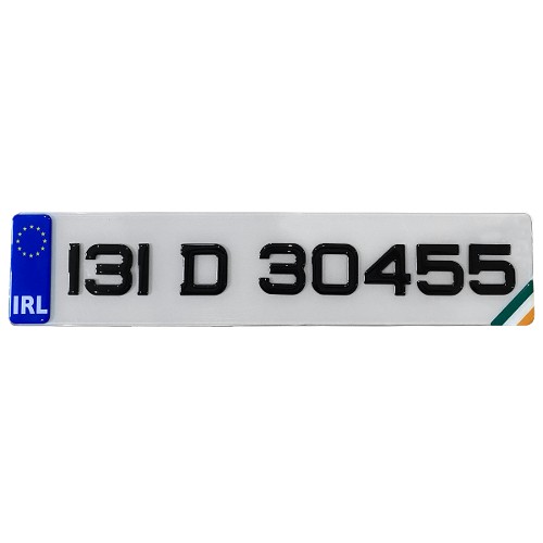 3D Show Number Plates (1x Plate)