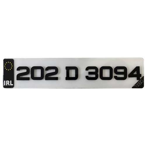4D Show Number Plates (1x Plate)