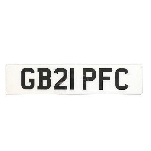 Plain White (No Euro Symbol) Plastic Plate (1x Plate)