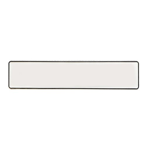 White - Metal Pressed Plate - No IRL/EU (1 Plate)