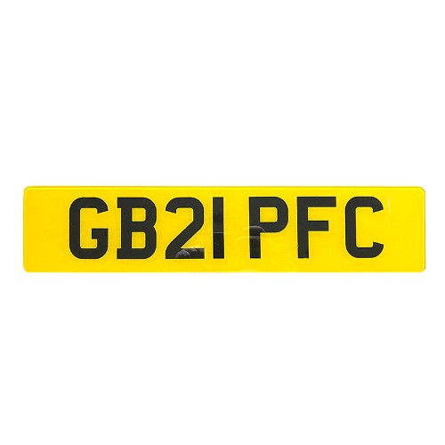 Plain Yellow (No Euro Symbol) Plastic Plate (1x Plate)