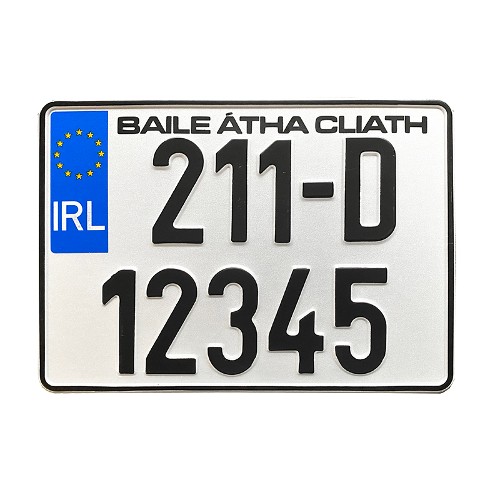 Square Irish Plate - Metal Pressed (1x Plate) - 280mm x 203mm