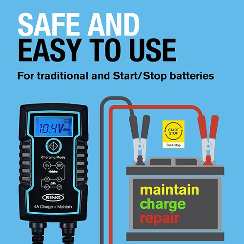4A Smart Charger and Battery Maintainer