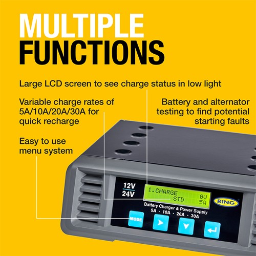 Smart Charge PRO 30A Battery Charger