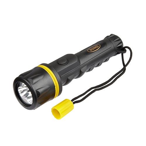 Ring LED Rubber Torch (Batteries Inc)