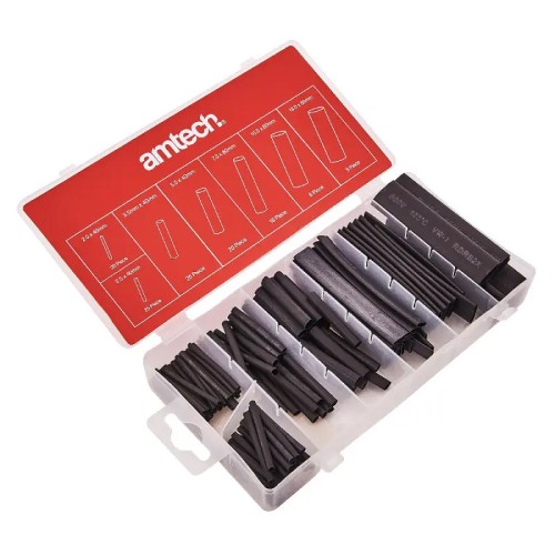 Amtech 127 Piece Heat Shrink Assortment Box