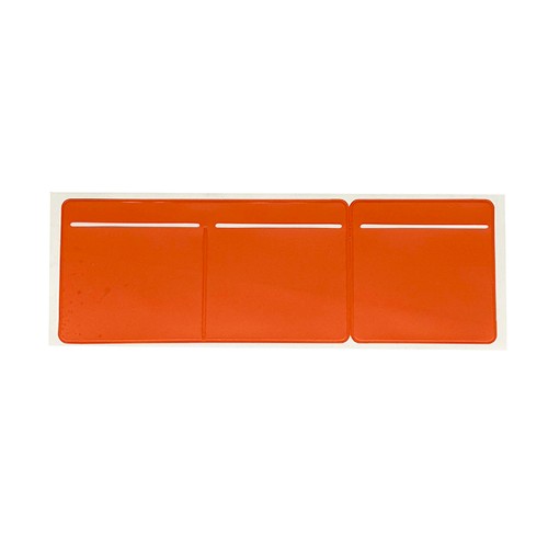 Orange Tripple Pocket Tax Disc Holder