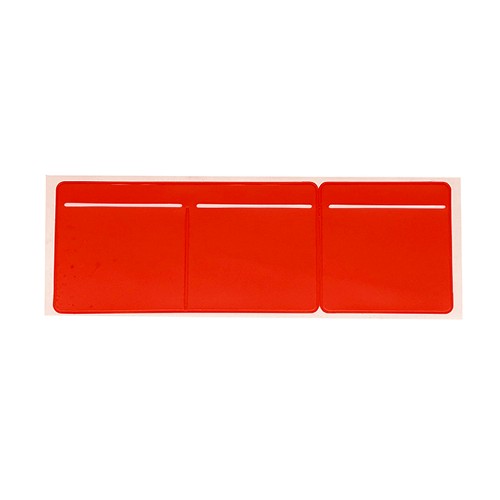 Red Tripple Pocket Tax Disc Holder