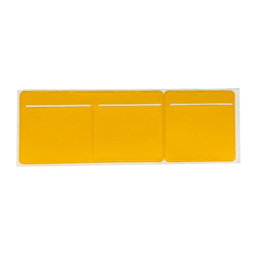 Yellow Tripple Pocket Tax Disc Holder