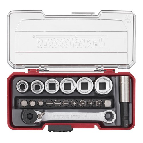 Teng Tools 1/4" Socket Set (19 Pieces)