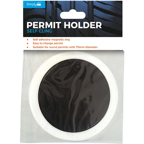 SIMPLY AUTO PK1 SELF CLING PERMIT HOLDER